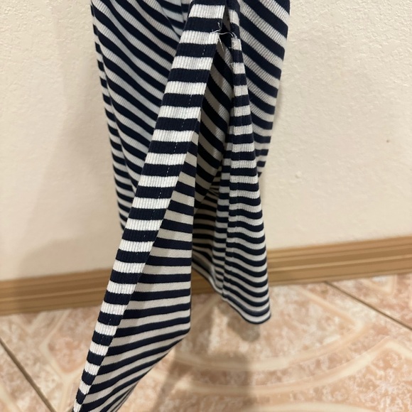 A New Day White and Blue Sleeveless V-Neck Bodycon Maxi Dress - Picture 8 of 9